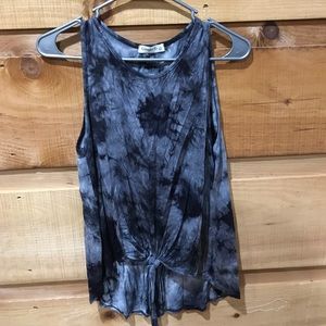 Tie-dye black/gray tanktop